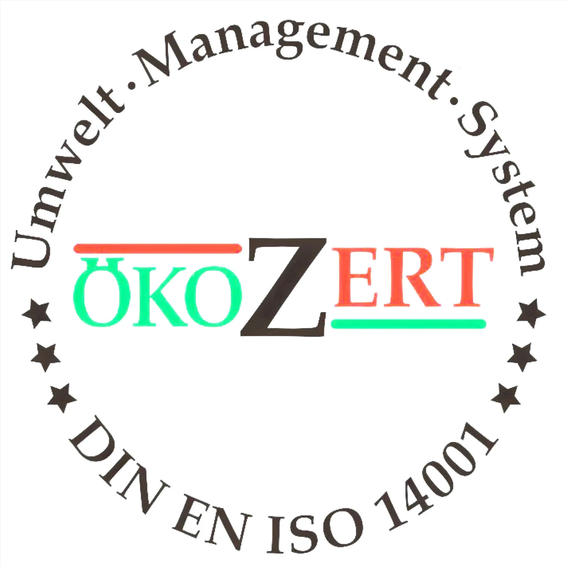 ÖkoZert DIN EN ISO 14001 Zertifikat